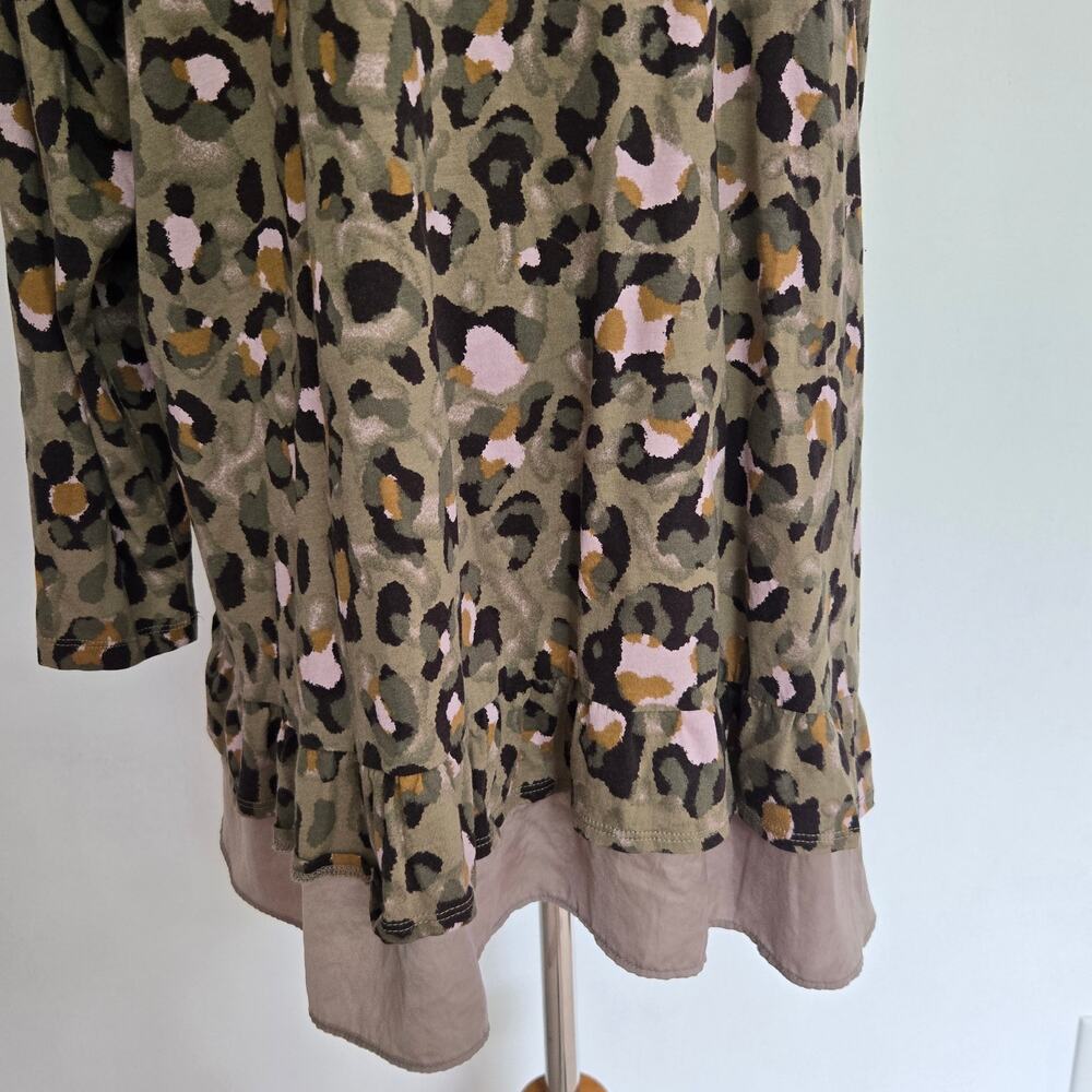 LOGO Lori Goldstein Casual Long Sleeve Top Animal Print Basics Womens Plus 2X - Picture 8 of 13